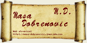 Maša Dobrenović vizit kartica